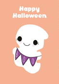 Fant&ocirc;me joyeux pour une Halloween festive